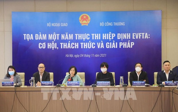 《越南与欧盟自由贸易协定》实施1周年：机遇、挑战和解决措施 hinh anh 1