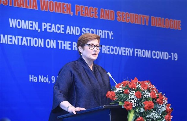 越南外长裴青山出席东盟-澳大利亚关于​“妇女、和平与安全：在疫后复苏之路上”对话会 hinh anh 3