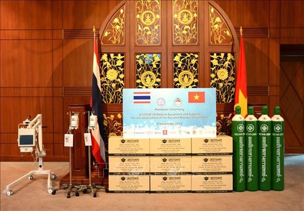 泰国向越南捐赠医疗物资 hinh anh 1