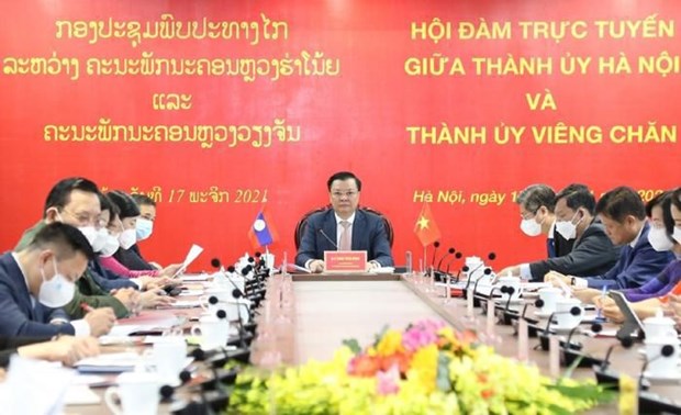 在新形势下促进越南首都河内与老挝首都万象的双边合作 hinh anh 1