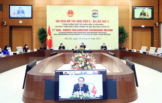 ASEP-11通过联合声明 越南代表团积极负责任参与 hinh anh 1