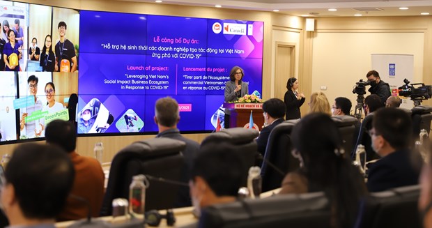UNDP和加拿大援助提升越南社会影响力企业生态体系 有效应对新冠肺炎疫情 hinh anh 1