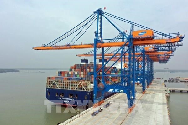 停靠越南海港的外国船舶同比增长30% hinh anh 1