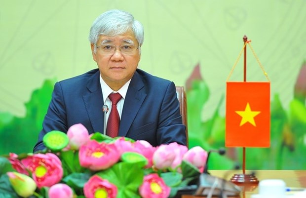 越南祖国阵线中央委员会主席杜文战致信祝贺老挝建国阵线第十一次全国代表大会取得圆满成功 hinh anh 1