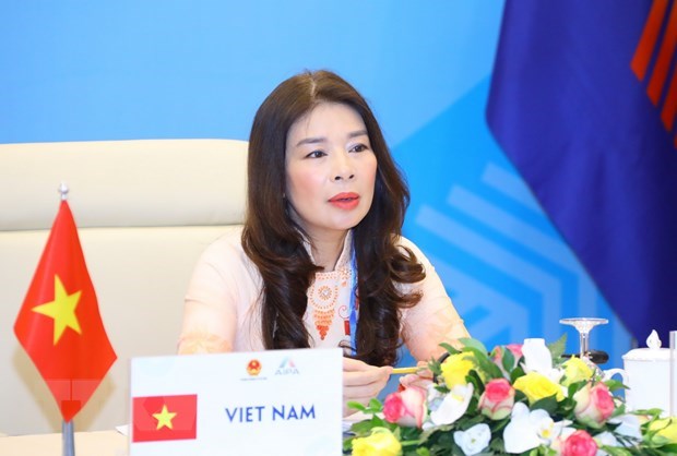 越南国会代表团出席亚太议会论坛第29届年会框架内的女议员会议 hinh anh 1