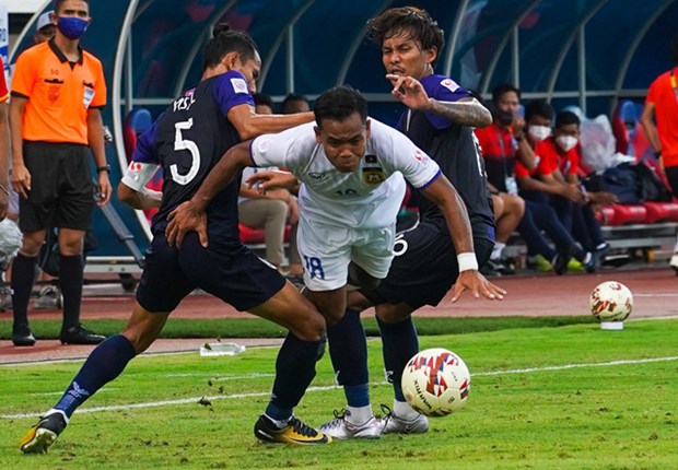 2020年“铃木杯”东南亚男足锦标赛:柬埔寨队以3-0击败老挝队 hinh anh 1
