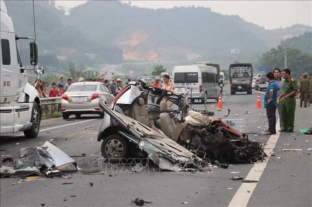 2022年元旦假期三天越南全国交通事故三项指数下降 hinh anh 1