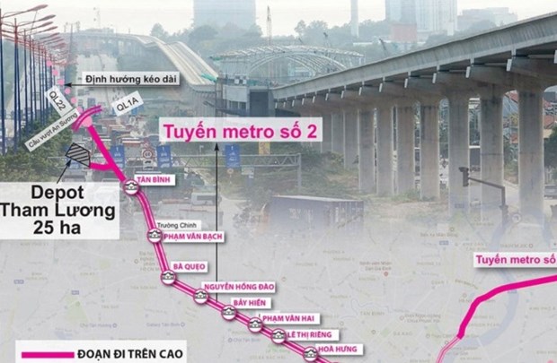 2022年胡志明市将动工兴建地铁二号线项目 hinh anh 1