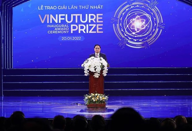 越南政府总理范明政出席VinFuture科技奖颁奖典礼 hinh anh 3