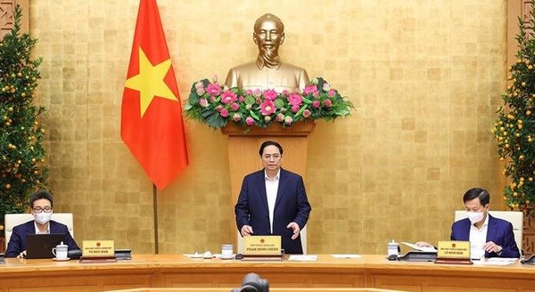 越南政府1月份例行会议就经济和社会复苏与发展计划进行讨论 hinh anh 1