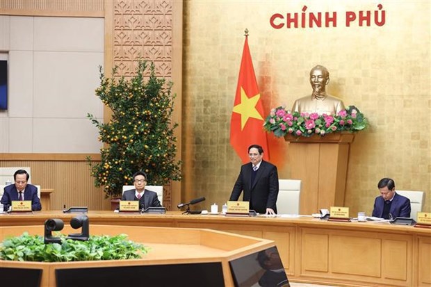 范明政总理：严格且有效落实2022年春节后和第一季度的各项核心任务 hinh anh 1