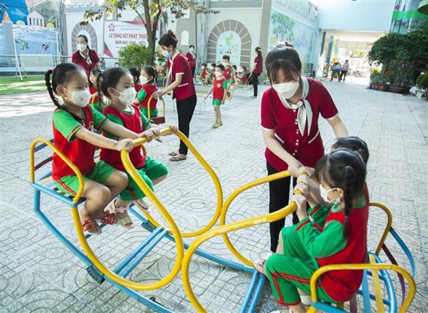 截至目前越南全国返校上课学生比例达93.71% hinh anh 1