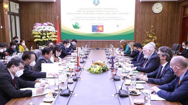 越南与欧盟合作推动农林水产品贸易发展 hinh anh 1