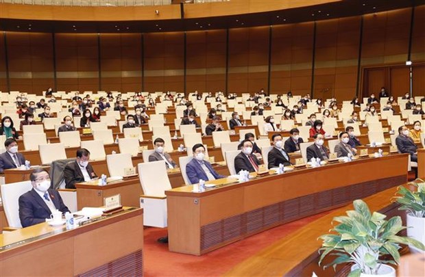 国会主席王廷惠出席2022年人民议会工作计划部署会议 hinh anh 2