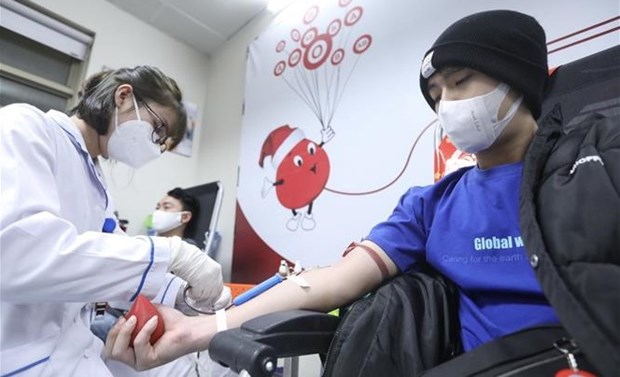 第十五次春红献血节采血量达8600单位 超额完成既定目标 hinh anh 1