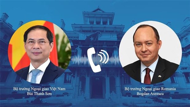 越南外交部部长裴青山同罗马尼亚外交部长波格丹·奥雷斯库通电话 hinh anh 1
