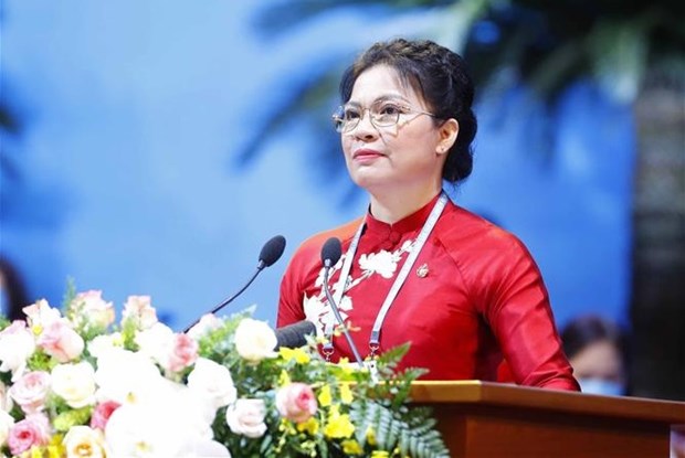 越南妇女第十三次全国代表大会：何氏娥重新当选越南妇联主席 hinh anh 1