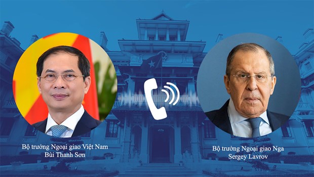 越南外交部部长裴青山与俄罗斯联邦外交部长谢尔盖·拉夫罗夫通电话 hinh anh 1