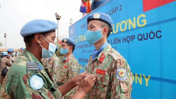 越南3号二级方舱医院被授予联合国维持和平勋章 hinh anh 3
