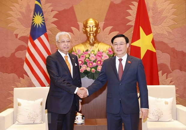 越南国会主席王廷惠会见马来西亚总理 hinh anh 1