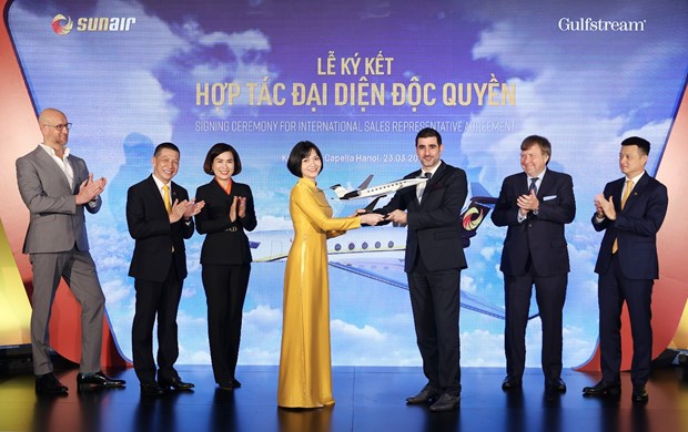 太阳航空公司正式成为湾流在越独家代理 hinh anh 2