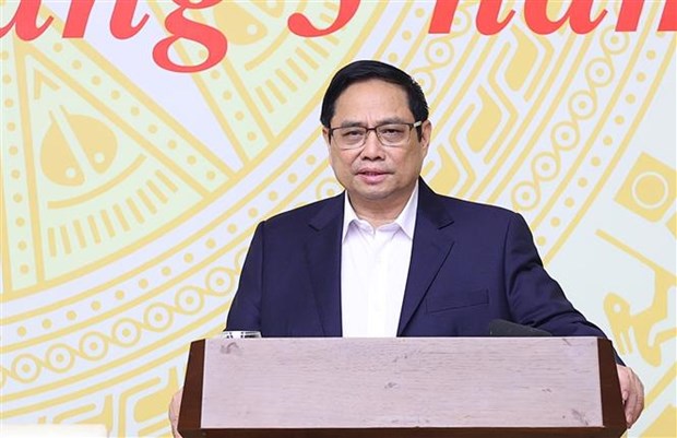 越南政府总理范明政主持全国国有企业代表视频会议 hinh anh 2
