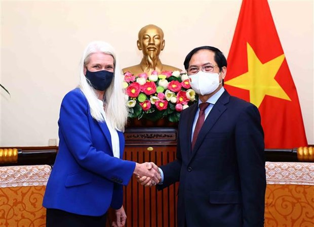 越南外交部长裴青山会见英国外交部大臣阿曼达•米林 hinh anh 1