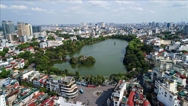越共中央政治局就关于2011-2020年阶段首都河内发展的决议进行讨论 hinh anh 3