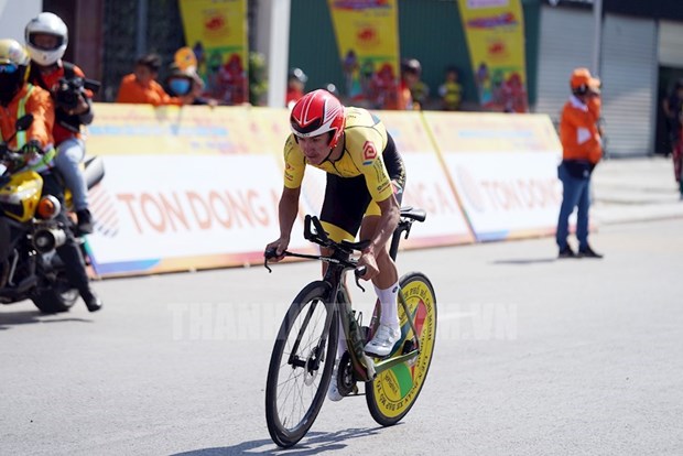 第34届胡志明市电视杯全国自行车赛：伊戈尔·弗罗洛夫夺得黄衫 hinh anh 1