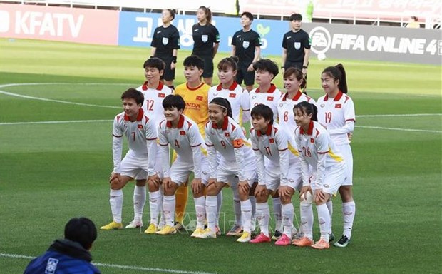第31届东运会：越南女足韩国训练成效显著 hinh anh 1