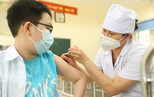 越南近8.9万名5至12岁的儿童已接种新冠疫苗 hinh anh 1
