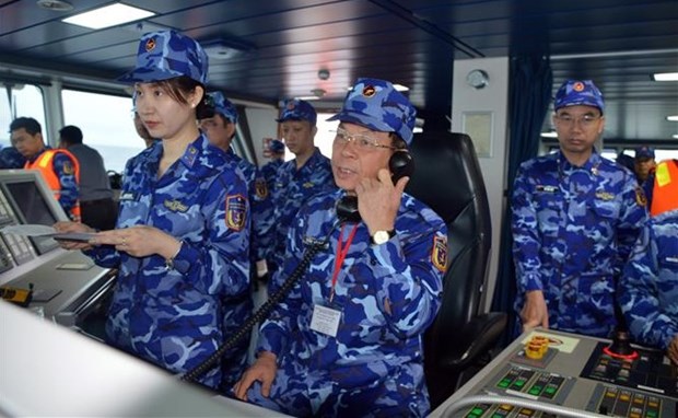 越中海警2022年第一次北部湾海域联合巡逻圆满结束 hinh anh 1