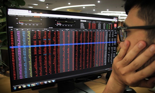 越南股市：VN指数今日收盘下跌近60点 hinh anh 1