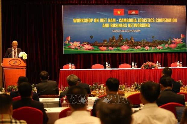 越柬两国举行研讨会消除跨境物流困难 hinh anh 1