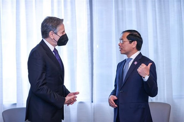 越南外交部部长会见美国国务卿和美国国家安全顾问 hinh anh 1