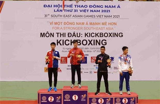 第31届东运会：越南踢拳队获得五枚金牌 成功卫冕东南亚地区冠军 hinh anh 1