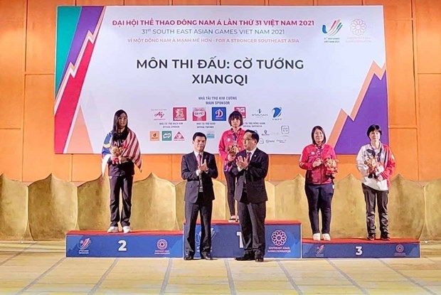 第31届东运会：越南象棋队获得三枚金牌 夺得团体第一名 hinh anh 1