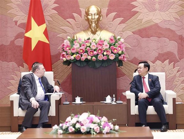 越南国会主席王廷惠分别会见保加利亚和匈牙利驻越南大使 hinh anh 2