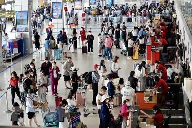 年初至今各航空港货物和旅客吞吐量猛增 hinh anh 1