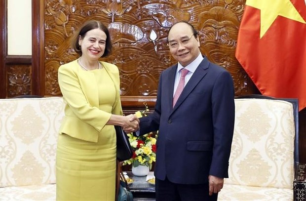 越南国家主席阮春福会见澳大利亚驻越南大使罗宾·穆迪 hinh anh 1