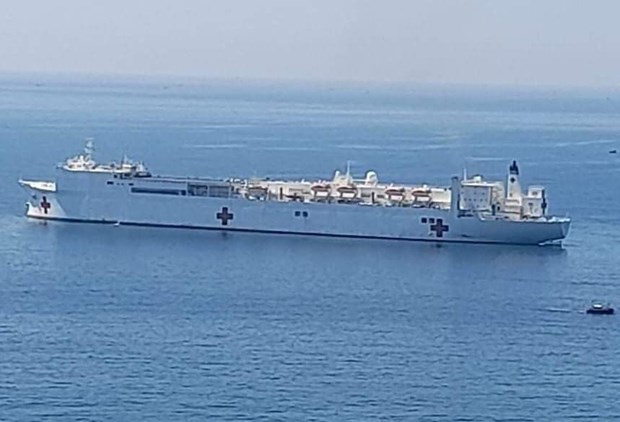 美国海军医院船抵达越南 参加太平洋伙伴关系计划 hinh anh 2