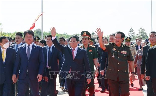 柬埔寨首相洪森感谢越南人民助柬推翻波尔·布特种族灭绝政权 hinh anh 1