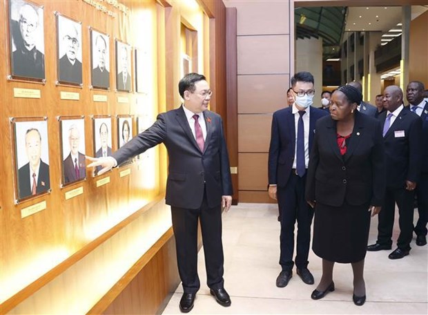越南国会主席王廷惠与莫桑比克议会议长举行会谈 hinh anh 2