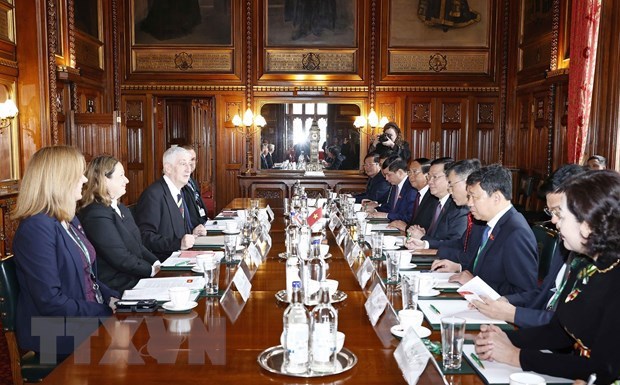 越南国会主席王廷惠与英国下议院议长林赛·霍伊尔举行会谈 hinh anh 2