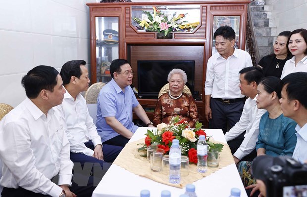 越南国会主席王廷惠出席乂安省2022年祖国记功证书颁发仪式 hinh anh 2