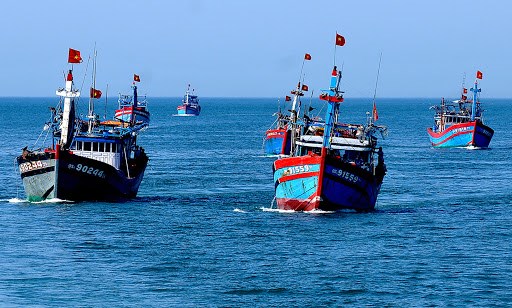 海军司令部协助渔民打击非法、不报告和不管制捕捞行为 hinh anh 1