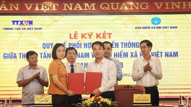 越通社与越南社会保险加强2022-2026年政策宣传协调 hinh anh 1