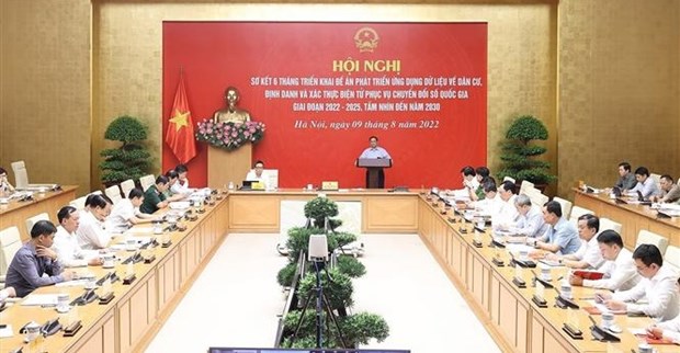 越南政府总理主持有关人口数据库提案总结全国视频会议 hinh anh 1