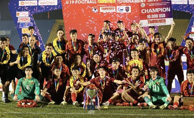 越南赢得2022年国际青年U19锦标赛冠军 hinh anh 2