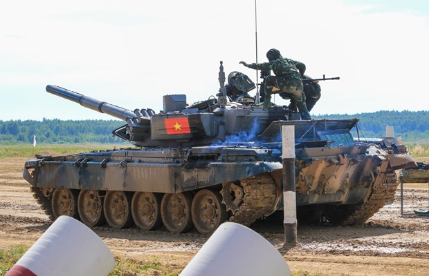 越南坦克队开始参加2022年国际军事比赛 hinh anh 1